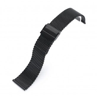 Stainless Steel Mesh Band Black